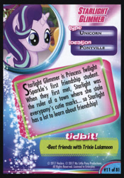 Size: 709x1013 | Tagged: safe, starlight glimmer, pony, unicorn, my little pony: the movie, card, collector card, female, mare