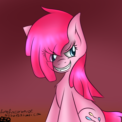 Size: 900x900 | Tagged: safe, artist:freefraq, pinkie pie, earth pony, pony, female, mare, pink coat, pink mane, pinkamena diane pie, solo