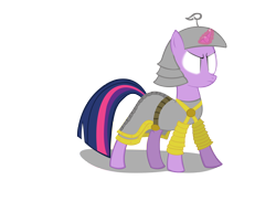 Size: 2338x1700 | Tagged: safe, artist:anevilzebra, derpibooru import, twilight sparkle, armor, glowing eyes