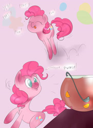 Size: 2480x3425 | Tagged: source needed, safe, artist:theponybox696, pinkie pie, earth pony, pony, female, mare, pink coat, pink mane, punch