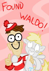 Size: 550x800 | Tagged: artist needed, source needed, safe, derpy hooves, pegasus, pony, female, mare, waldo