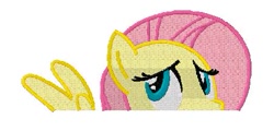 Size: 451x217 | Tagged: safe, artist:ethepony, artist:stinkehund, fluttershy, pegasus, pony, embroidery, female, mare