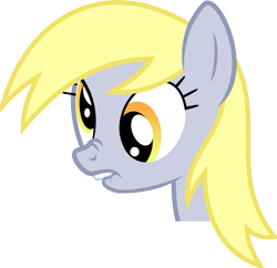 Size: 659x637 | Tagged: safe, artist:lucefudu, derpy hooves, pegasus, pony, female, lip bite, mare, nose wrinkle, scrunchy face, simple background, solo, svg, transparent background, vector