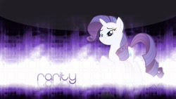 Size: 1920x1080 | Tagged: safe, artist:bluefluffydinosaur, artist:cr4zyppl, rarity, pony, unicorn, solo, vector, wallpaper