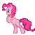 Size: 50x50 | Tagged: safe, artist:h-swilliams, part of a set, pinkie pie, earth pony, pony, animated, lowres, pixel art, simple background, solo, transparent background