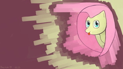 Size: 1280x720 | Tagged: safe, artist:mister_doktor, fluttershy, pegasus, pony, female, mare, pink mane, solo, yellow coat