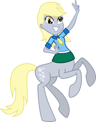 Size: 1704x2157 | Tagged: safe, artist:kaylathehedgehog, derpy hooves, centaur, ponytaur, taur, equestria girls, centaurified, simple background, solo, svg, transparent background, vector