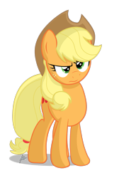 Size: 999x1549 | Tagged: safe, artist:nolycs, applejack, earth pony, pony, hat, o.o, simple background, solo, transparent background, vector