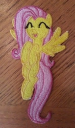 Size: 622x1058 | Tagged: safe, artist:ethepony, fluttershy, pegasus, pony, embroidery, female, mare, patch