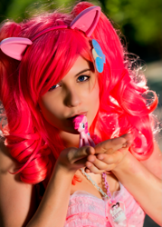 Size: 1357x1900 | Tagged: safe, artist:deadly-doll, pinkie pie, human, cosplay, irl, irl human, photo, solo