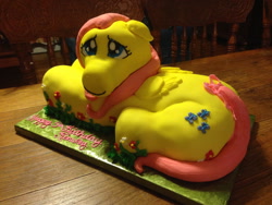 Size: 1280x960 | Tagged: safe, artist:ccballard, fluttershy, cake, food, food art, irl, photo