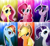 Size: 900x825 | Tagged: safe, artist:skyeypony, derpibooru import, applejack, fluttershy, pinkie pie, rainbow dash, rarity, twilight sparkle, earth pony, pegasus, pony, unicorn, mane six