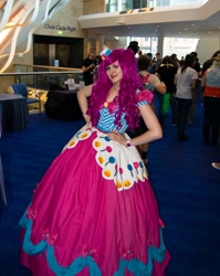 Size: 1863x2345 | Tagged: safe, artist:vanhelencosplay, pinkie pie, human, b.u.c.k., clothes, cosplay, dignified wear, dress, gala dress, irl, irl human, photo