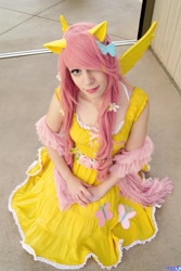 Size: 1367x2048 | Tagged: safe, artist:panda treats, artist:rose0fmay, fluttershy, human, cosplay, irl, irl human, photo, solo