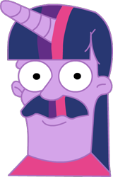 Size: 374x583 | Tagged: safe, derpibooru import, twilight sparkle, ned flanders, recolor, the simpsons, wat