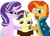 Size: 3920x2861 | Tagged: safe, artist:kindheart525, starlight glimmer, sunburst, oc, oc:shining star, pony, unicorn, female, kindverse, male, offspring, parent:starlight glimmer, parent:sunburst, parents:starburst, shipping, starburst, straight, trio