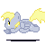 Size: 50x50 | Tagged: safe, artist:neriad, derpy hooves, pegasus, pony, animated, female, mare, running, solo