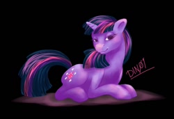 Size: 660x452 | Tagged: safe, artist:mariomenso, derpibooru import, twilight sparkle, pony, unicorn, female, horn, mare, purple coat, purple mane, solo