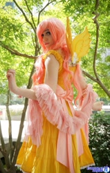 Size: 1301x2048 | Tagged: safe, artist:panda treats, artist:rose0fmay, fluttershy, human, cosplay, irl, irl human, photo, solo