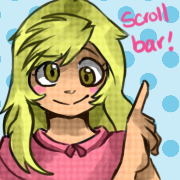 Size: 180x180 | Tagged: safe, artist:sincerelymrbear, derpy hooves, human, ask human derpy, humanized, icon, pointing, solo