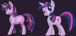 Size: 5006x2362 | Tagged: safe, artist:graypaint, derpibooru import, twilight sparkle, comparison, solo