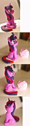 Size: 1700x7000 | Tagged: safe, artist:ferrumiz, derpibooru import, twilight sparkle, pony, unicorn, cute, female, frown, irl, mare, photo, sculpture, sitting, solo, surprised, twiabetes, wide eyes