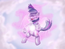 Size: 1600x1200 | Tagged: safe, artist:zilvart, derpibooru import, twilight sparkle, cloud, cloudy, open mouth, transformation