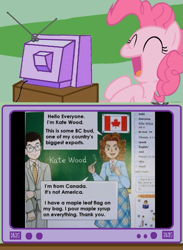 Size: 563x768 | Tagged: safe, pinkie pie, human, anime, canada, cigarette, exploitable meme, japanese, marijuana, meme, obligatory pony, stereotype, tv meme