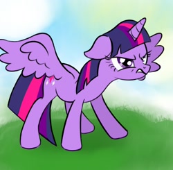 Size: 816x800 | Tagged: safe, artist:elemectric, derpibooru import, twilight sparkle, twilight sparkle (alicorn), alicorn, pony, angry, female, growling, mare