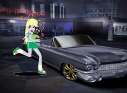 Size: 1274x928 | Tagged: safe, artist:algoorthviking, derpy hooves, equestria girls, 1000 hours in ms paint, 59 cadillac, art theft, bagpipes, cadillac, car, need for speed, need for speed carbon