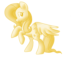Size: 1500x1200 | Tagged: safe, artist:zoiby, fluttershy, pegasus, pony, female, mare, monochrome, solo
