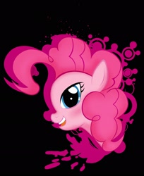 Size: 1920x2352 | Tagged: safe, artist:rariedash, pinkie pie, earth pony, pony, blushing, female, mare, pink coat, pink mane, solo