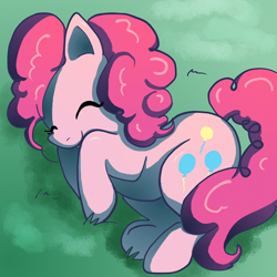 Size: 600x600 | Tagged: safe, artist:butterscotch25, pinkie pie, earth pony, pony, cute, diapinkes, sleeping, solo