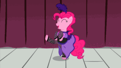 Size: 800x450 | Tagged: safe, screencap, pinkie pie, earth pony, pony, over a barrel, animated, can-can, clothes, dancing, dress, saloon dress, saloon pinkie, solo