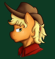 Size: 1000x1080 | Tagged: safe, artist:nolycs, applejack, applejack (male), anthro, profile, rule 63, simple background, solo