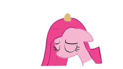 Size: 1366x768 | Tagged: safe, pinkie pie, earth pony, pony, egg, pinkamena diane pie, sad, simple background, solo, vector, white background