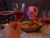 Size: 800x600 | Tagged: safe, pinkie pie, earth pony, pony, background pony strikes again, candle, dinner, forever alone, lonely, meme, photo, romantic, ronery, soup, waifu, waifu dinner, weird