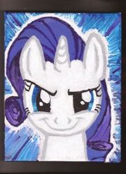 Size: 1700x2338 | Tagged: safe, artist:pwnyville, rarity, pony, unicorn, female, horn, mare, solo, white coat