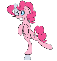 Size: 1400x1500 | Tagged: safe, artist:faithlessrurouni, pinkie pie, earth pony, pony, female, mare, pink coat, pink mane, simple background, solo, transparent background