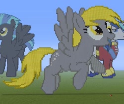 Size: 528x445 | Tagged: safe, derpy hooves, pegasus, pony, female, mare, minecraft, minecraft pixel art, pixel art