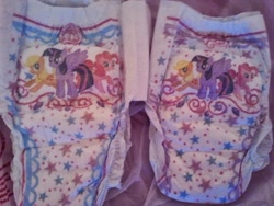 Size: 700x525 | Tagged: safe, applejack, pinkie pie, twilight sparkle, twilight sparkle (alicorn), alicorn, pony, diaper, female, irl, mare, merchandise, official, photo, pullup (diaper), walgreens