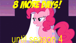Size: 448x252 | Tagged: safe, pinkie pie, earth pony, pony, season 4, animated, countdown, hype, partillery, party cannon, solo