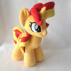 Size: 960x960 | Tagged: safe, artist:burgunzik, sunset shimmer, pony, unicorn, irl, photo, plushie, solo