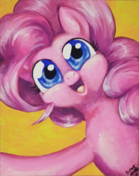 Size: 555x700 | Tagged: safe, artist:addictionhalfway, pinkie pie, earth pony, pony, female, mare, open mouth, solo