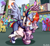 Size: 3009x2792 | Tagged: safe, artist:anibaruthecat, derpibooru import, king sombra, princess celestia, rainbow dash, sweetie belle, alicorn, pegasus, pony, alternate timeline, amputee, apocalypse dash, augmented, blushing, clothes, crystal war timeline, dress, female, kissing, lesbian, nurse outfit, parody, prosthetic limb, prosthetic wing, prosthetics, shipping, skirt, spread wings, sweetiedash, upskirt, v-j day in times square, wingboner, wings