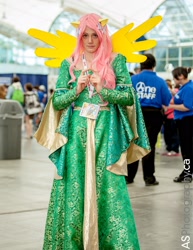 Size: 1236x1600 | Tagged: artist needed, safe, fluttershy, human, clothes, cosplay, dress, irl, irl human, photo, san diego comic con, solo