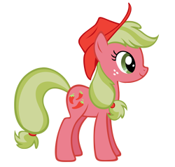 Size: 1532x1460 | Tagged: safe, artist:durpy, color edit, applejack, pepperdance, earth pony, pony, simple background, solo, transparent background, vector