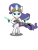 Size: 2400x3200 | Tagged: safe, artist:gonein10seconds, rarity, pony, unicorn, bandolier, bipedal, dual wield, goggles, gun, luger, pistol, simple background, solo, telekinesis, transparent background