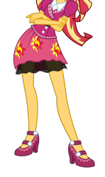 Size: 1470x2477 | Tagged: safe, artist:teentitansfan201, edit, sunset shimmer, equestria girls, friendship games, clothes, high heels, legs, pictures of legs, shoes, simple background, solo, transparent background, vector, vector edit