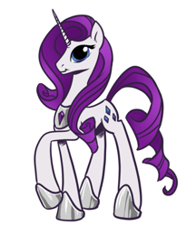 Size: 571x661 | Tagged: safe, artist:desert-sage, rarity, pony, unicorn, female, mare, purple mane, solo, tall, white coat